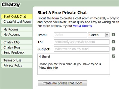 *Free Private Chat Rooms .